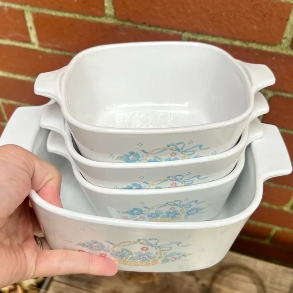 White Floral Baking Dish Set - Picture 8 of 10